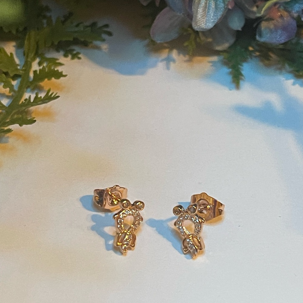 Womens Fashion Earrings, stainless steel color Gold
